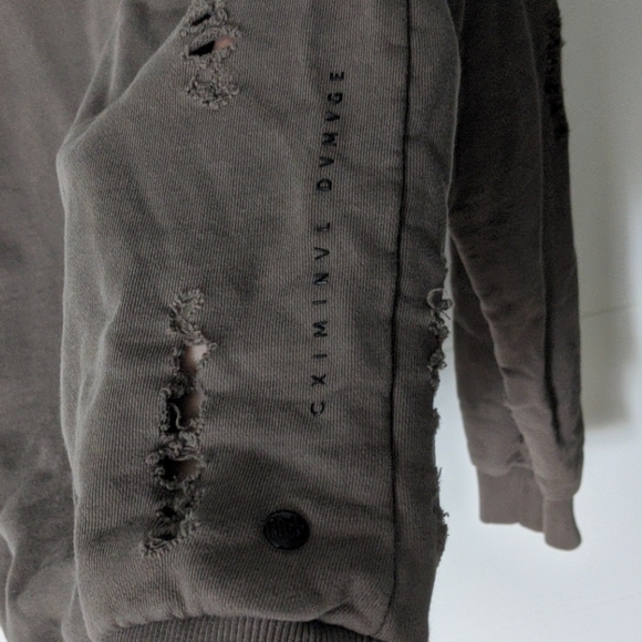 Criminal Damage distressed crewneck - Picture 5 of 5